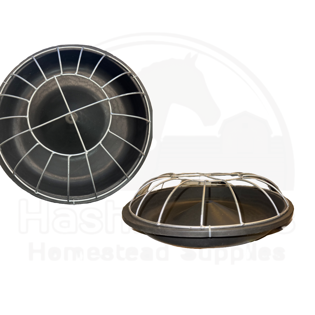 Duck Feeder - 19.5" Round Plastic/Metal Feeder