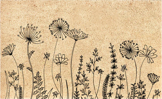 Door Matt - Coir - Wildflowers