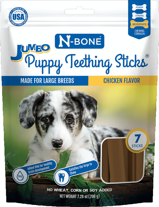 N-Bone Dog Treats-Puppy Teething Treats Chicken Flavor