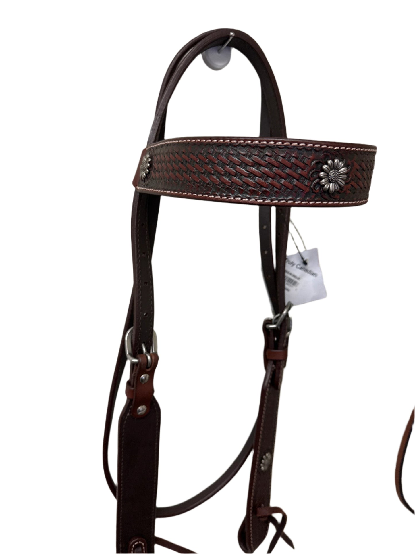 True North - Leather Headstall w/Flower Conchos