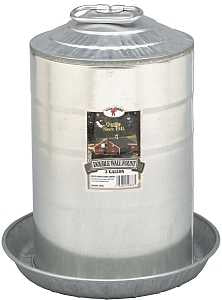Little Giant - Poultry Fount - Double Wall - Galvanized (Special Order)