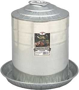 Little Giant - Poultry Fount - Double Wall - Galvanized (Special Order)