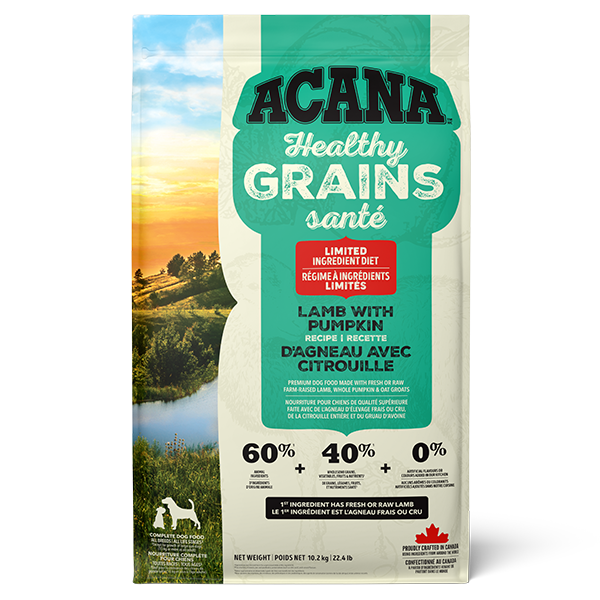 Acana - Dog Food - Healthy Grains - Lamb W/Pumpkin - 10.2kg