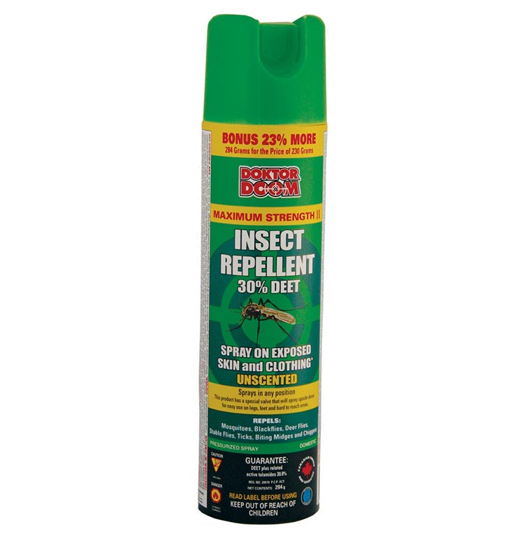Doktor Doom - Mosquito,Tick, & Pesky Fly Repellent - 30% DEET - 300g
