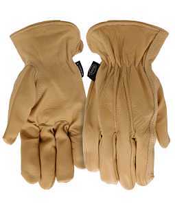 Gloves - Womans Cowhide Work Glove - Med/Large
