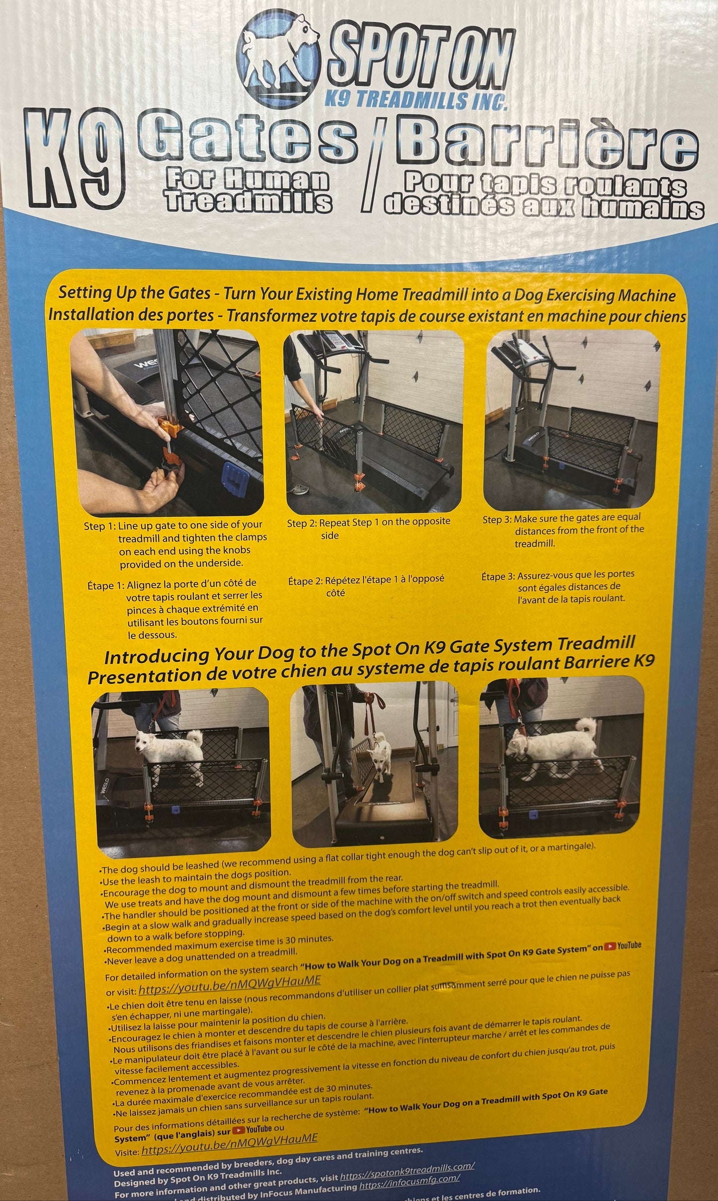 Spot On K9 Gates - For Use on Human Treadmills