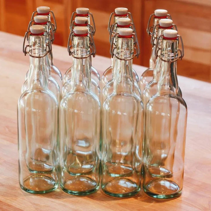 Glass Jar - SWing Top Glass Bottles - 750ml - 12 OR MORE CASE PRICE