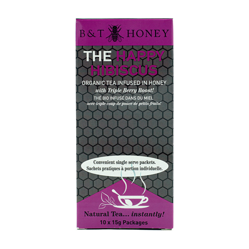 B&T Honey Tea Infused Honey - Happy Hibiscus
