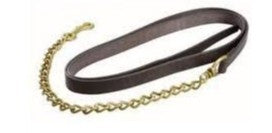 GR - Leather Lead with Chain - 8ft