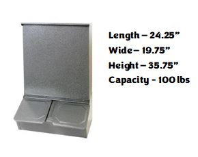 Miller - Galvanized Steel Outdoor Pig Feeder (Special Order)