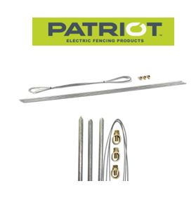 Pariot - 5' Ground Rod Kit - (3 rods/ 3 clamps/ 50' wire)