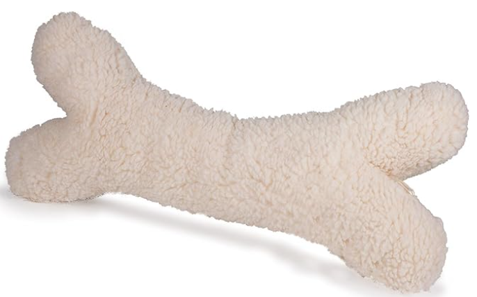 PetSafe - Classic Sheepskin Monster Bone Dog Toy