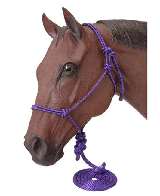 GR - Rope Horse Halter with 10 ft Lead