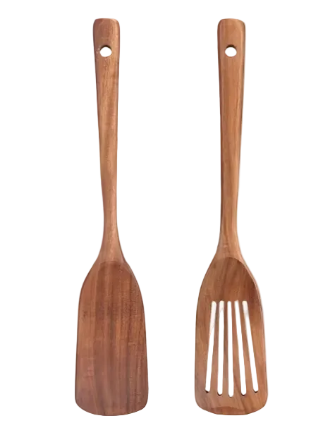 Kitchen Tools - Teak Wood Tapered Spatula Set