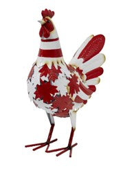 Home & Garden - Metal Canadian Chicken Decor