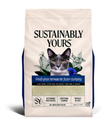 Sustainably Yours - Clumping Cat Litter - Small Grain Formula - 13lb