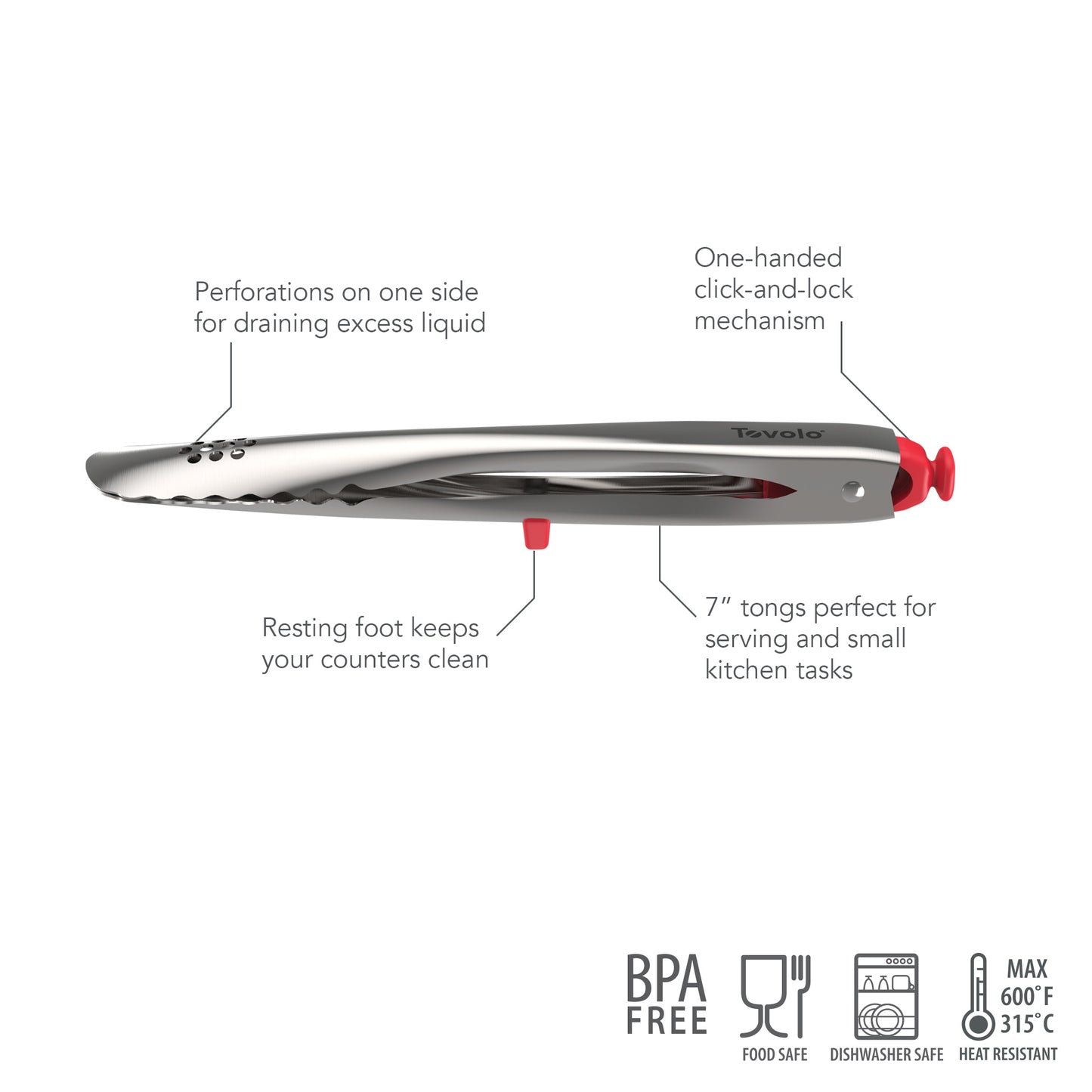 Cooking Tongs - 7"