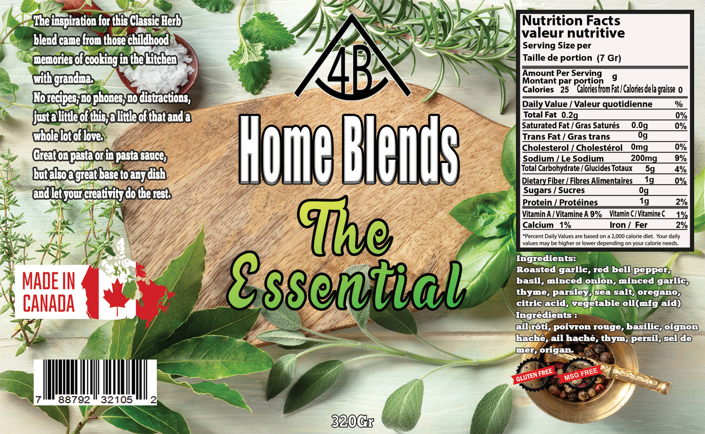 4B Home Blends Rubs & Spices - NEW LOOK & NEW FLAVOURS