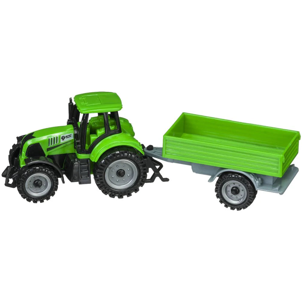 Farmer Toys - Tractor With Wagon - Green