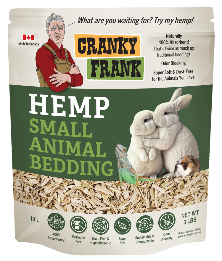 Cranky Frank Hemp - Small Animal Bedding - 10L