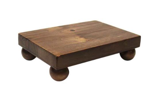 Walnut Wooden Riser with ball legs