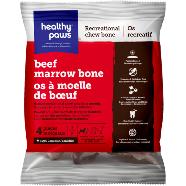 Healthy Paws - Frozen Beef Marrow - Small - 4 pack
