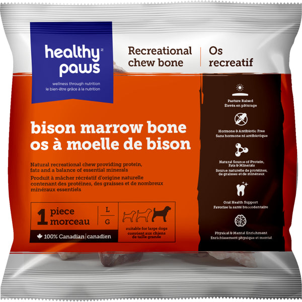 Healthy Paws - Frozen Bison Marrow Bone - Large - 1 Piece