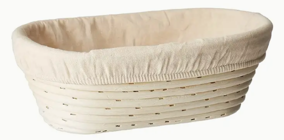 Banneton Basket w/Liner - 9 Oval - Proofing Basket