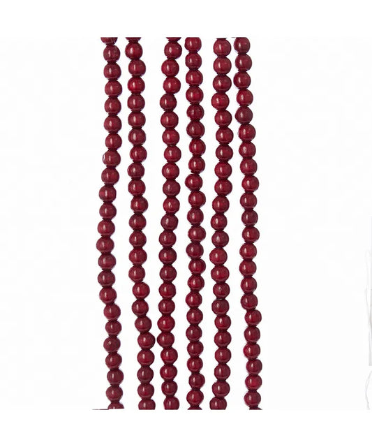 Christmas - Wood Bead Garland - 9'
