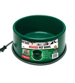 Heated Pet Bowl Round - 1.5gal/6q - Green