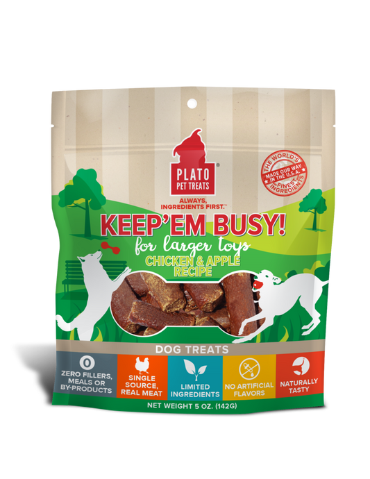 ****Plato Pet Treats Keep 'Em Busy****