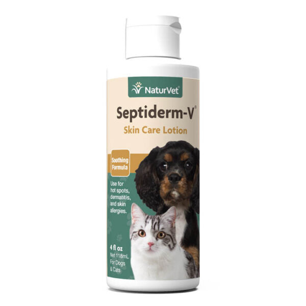 NaturVet Septiderm-V Skin Care Lotion 4 fl oz
