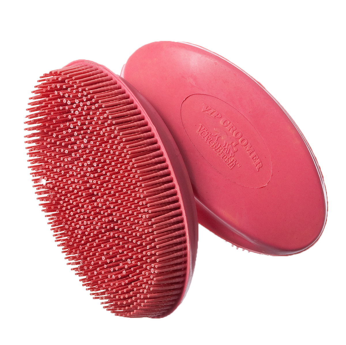 Rubber Velvet Horse Face Brush