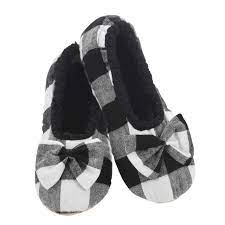 Snoozies - Women Slipper - Buffalo Plaid Ballerina