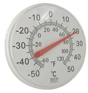 Thermometer - Analog Dial Round Display