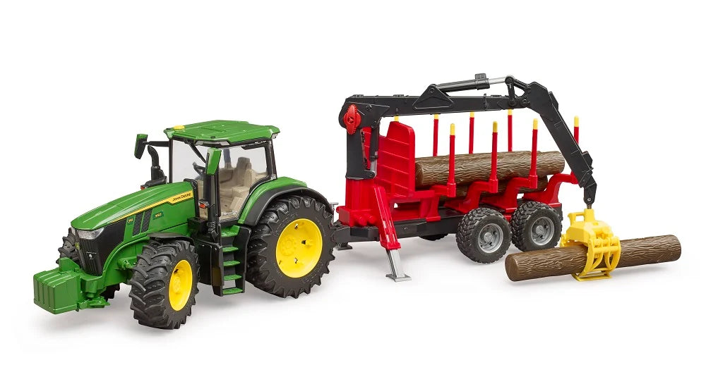 Bruder - John Deere 7R 350 w/Forestry Trailer