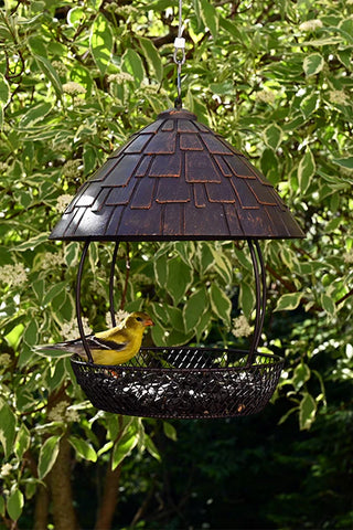 Pine Bush - Shingled Sheltered Platform Feeder