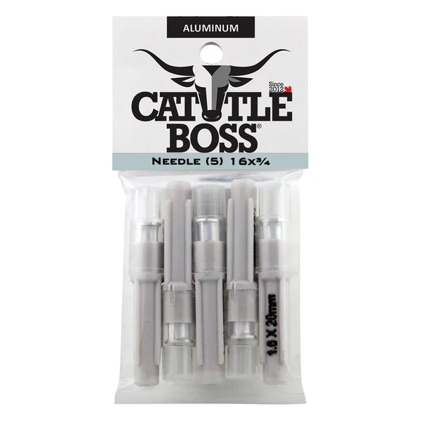CattleBoss - Aluminum Hub Needles / 5 Pack