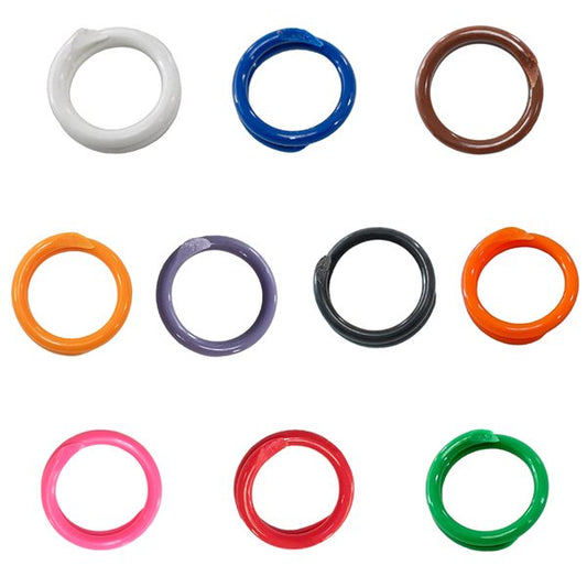 Leg Plastic Band - Spiral Style - 50 Pack - Assorted Colours