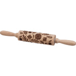 Large Florals Small Embossing Rolling Pin