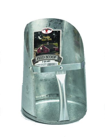 Galvanized Feed Scoop 3qt