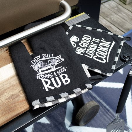 Kitchen Grill Oven Mit & Square Set