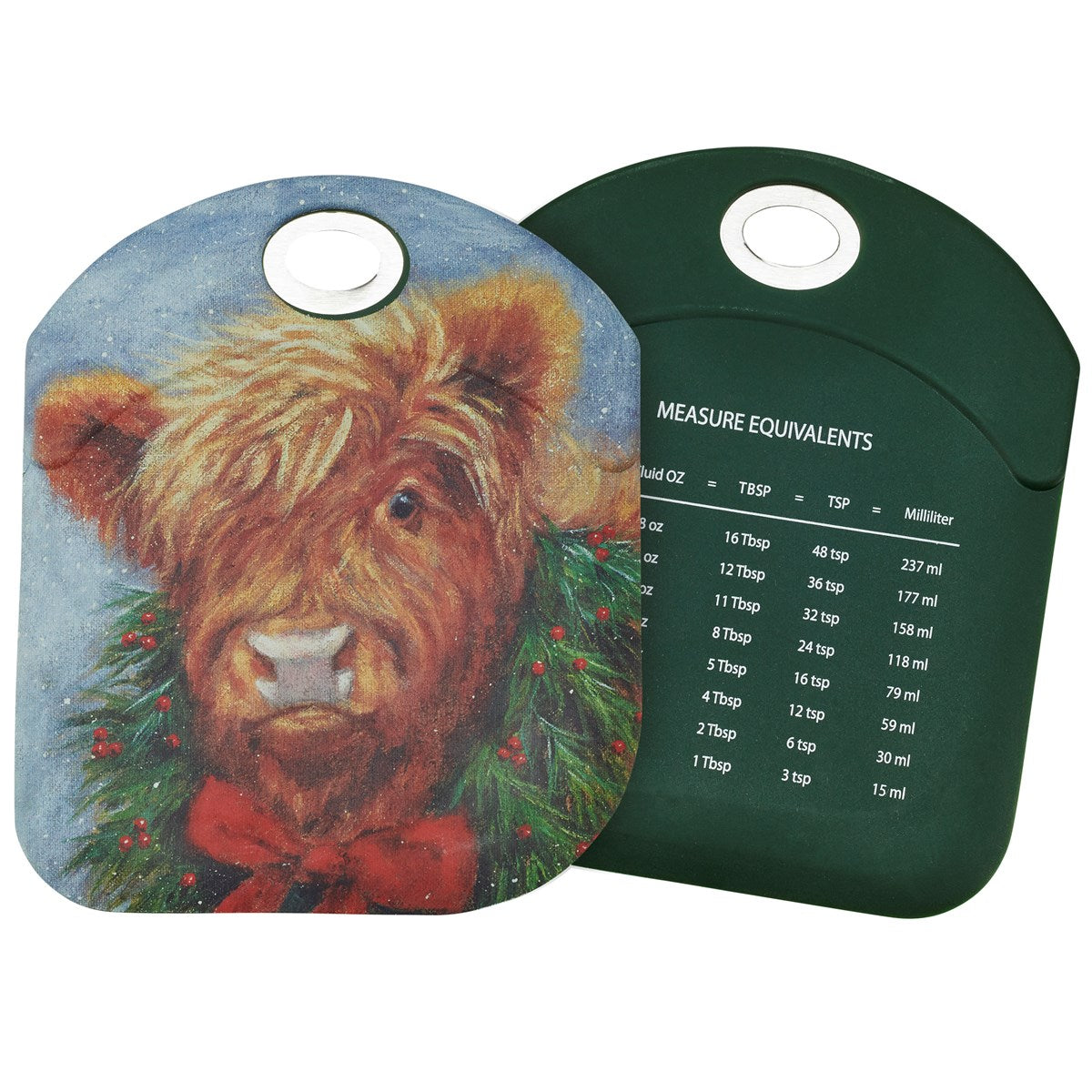Christmas Bowl Scraper - Highland Cow