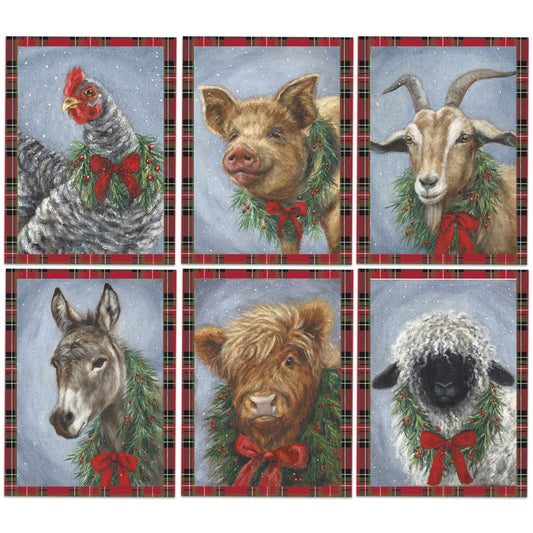 Christmas Note Card Set - Xmas Animals