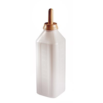 Calf Bottle 2L with handle - Snap on Nipple