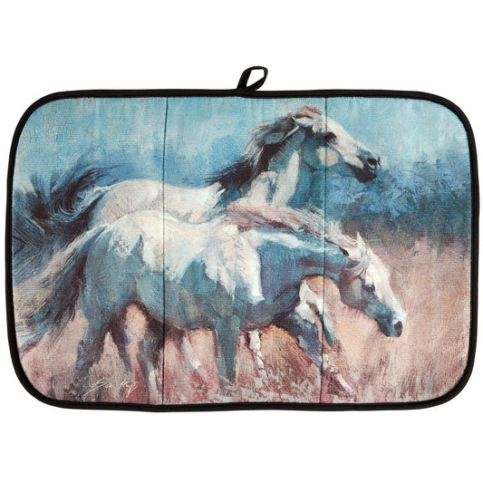 Dish Drying Mat - Wild Horses