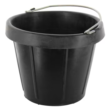 Rubber Bucket with Handle 12 Quart