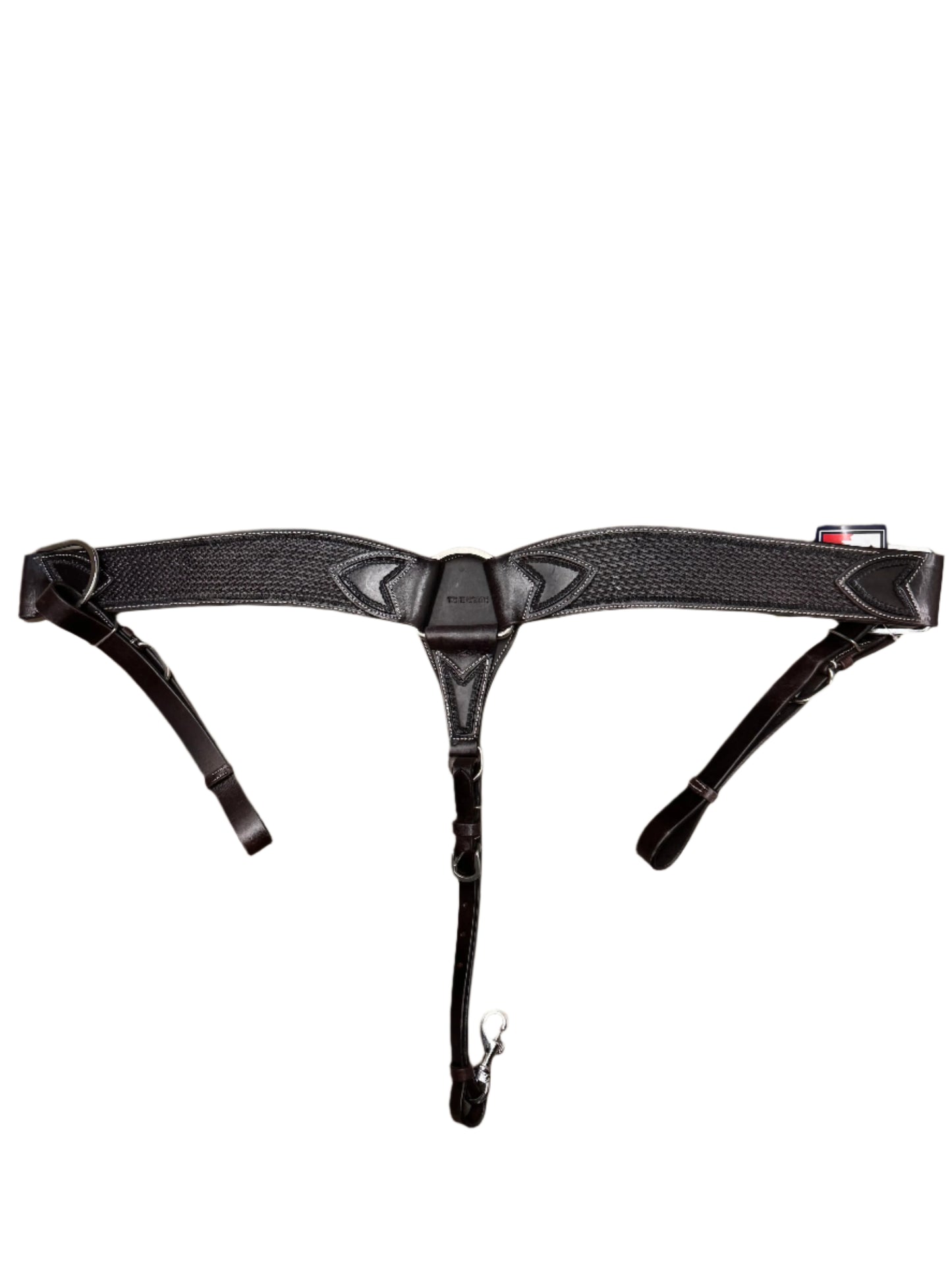 True North - Breast Collar - Basket Tooled - Wide