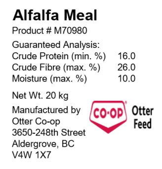 Otter Co-Op - Alfalfa Meal - 20kg