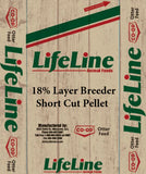 Otter Co-Op - Lifeline -18% Layer/Breeder Short Cut Pellet